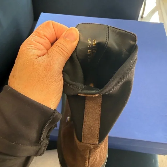 Stuart Weitzman women’s Brown Suede Chukka Lug Boot